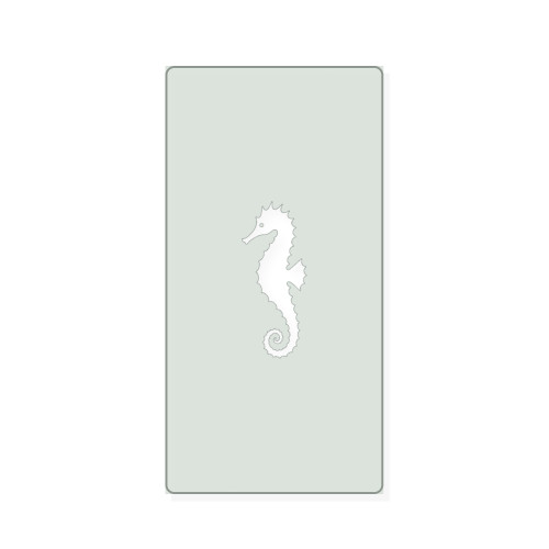 Sea Horse 3 Reusable Mylar Stencil, 10 mil Plastic Paint Stencil for Crafts and Decor