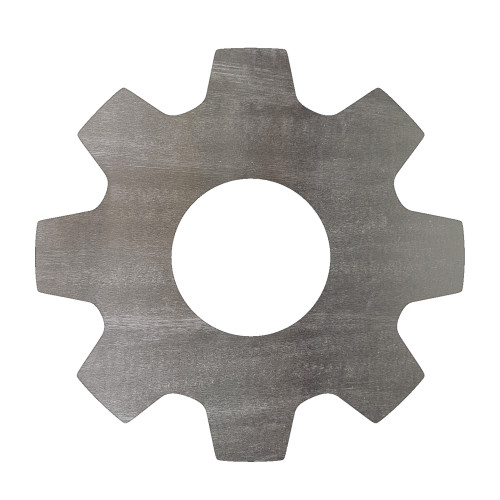 Gear 10 Steel Cutout Shape, Raw Metal Wall Art and Craft Supply