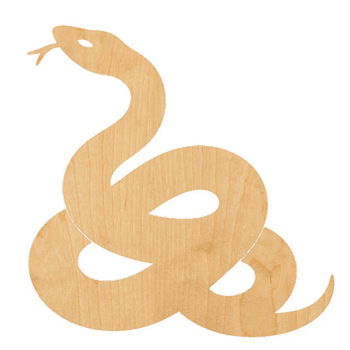 Snake 3 Wood Cutout for Crafts, Unfinished Baltic Birch Craft Shape