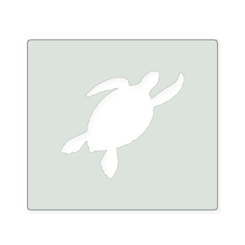 Sea Turtle 2 Reusable Mylar Stencil, 10 mil Plastic Paint Stencil for Crafts and Decor