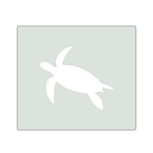 Sea Turtle 4 Reusable Mylar Stencil, 10 mil Plastic Paint Stencil for Crafts and Decor