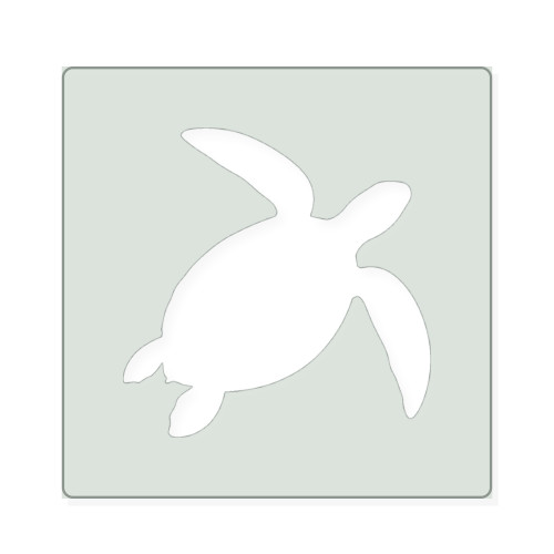 Sea Turtle 5 Reusable Mylar Stencil, 10 mil Plastic Paint Stencil for Crafts and Decor