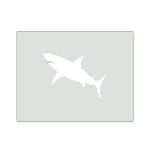 Shark 1 Reusable Mylar Stencil, 10 mil Plastic Paint Stencil for Crafts and Decor