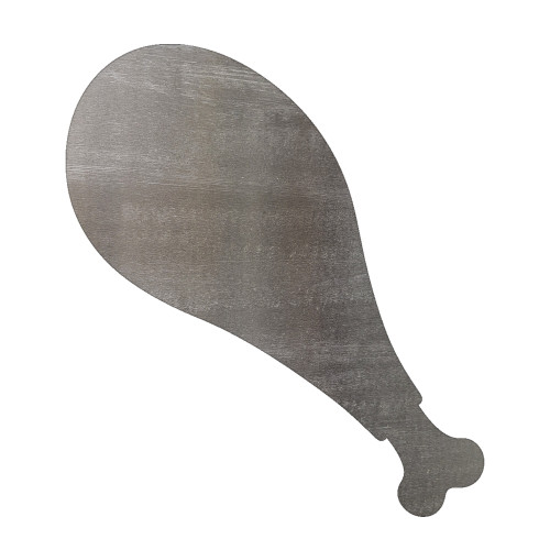 Turkey Leg Steel Cutout Shape, Raw Metal Wall Art and Craft Supply