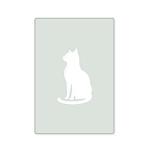 Sitting Cat 1 Reusable Mylar Stencil, 10 mil Plastic Paint Stencil for Crafts and Decor