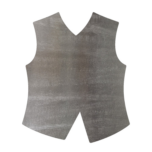 Vest Steel Cutout Shape, Raw Metal Wall Art and Craft Supply
