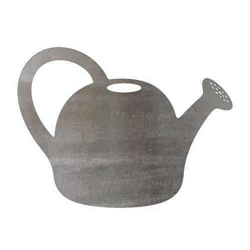 Watering Can 1 Steel Cutout Shape, Raw Metal Wall Art and Craft Supply
