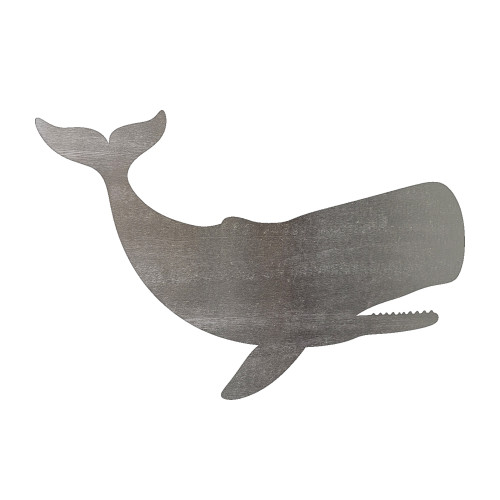 Whale 2 Steel Cutout Shape, Raw Metal Wall Art and Craft Supply