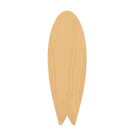 Surf Board 2 Wood Cutout for Crafts, Unfinished Baltic Birch Craft Shape