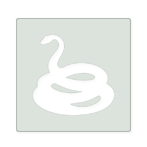Snake 2 Reusable Mylar Stencil, 10 mil Plastic Paint Stencil for Crafts and Decor