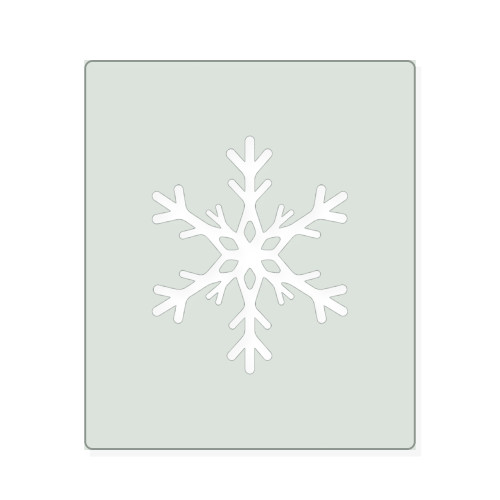 Snowflake 1 Reusable Mylar Stencil, 10 mil Plastic Paint Stencil for Crafts and Decor
