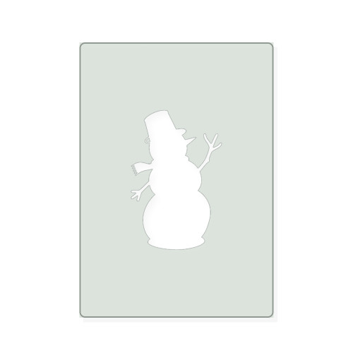 Snowman 3 Reusable Mylar Stencil, 10 mil Plastic Paint Stencil for Crafts and Decor