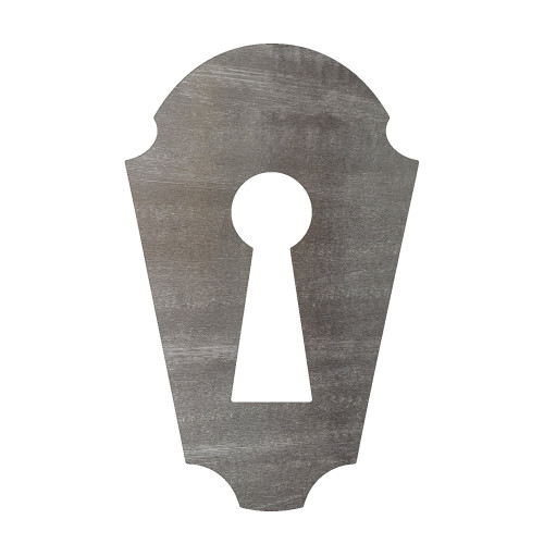 Key Hole 2 Steel Cutout Shape, Raw Metal Wall Art and Craft Supply