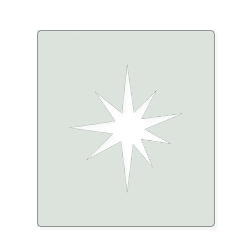 Star 1 Reusable Mylar Stencil, 10 mil Plastic Paint Stencil for Crafts and Decor