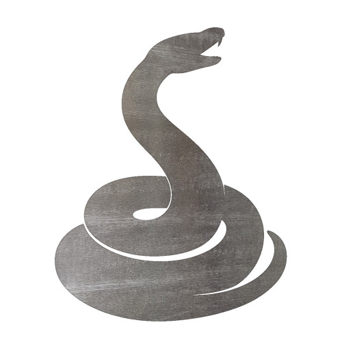 Serpent Steel Cutout Shape, Raw Metal Wall Art and Craft Supply