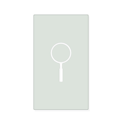 Magnifying Glass Reusable Mylar Stencil, 10 mil Plastic Paint Stencil for Crafts and Decor