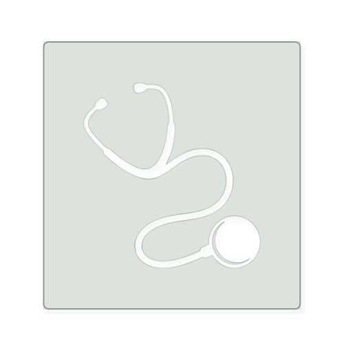 Stethescope Reusable Mylar Stencil, 10 mil Plastic Paint Stencil for Crafts and Decor