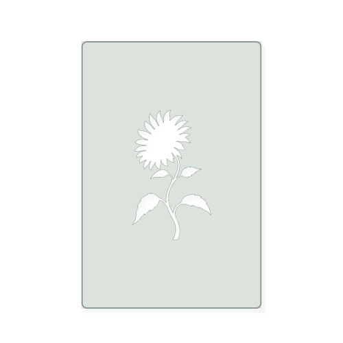 Sunflower Side Reusable Mylar Stencil, 10 mil Plastic Paint Stencil for Crafts and Decor