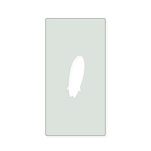 Surf Board 1 Reusable Mylar Stencil, 10 mil Plastic Paint Stencil for Crafts and Decor