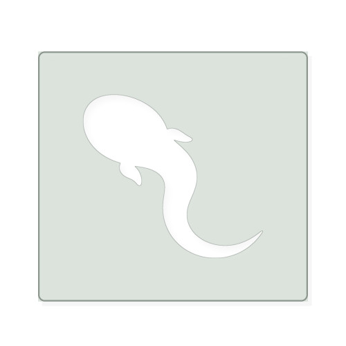 Tadpole Reusable Mylar Stencil, 10 mil Plastic Paint Stencil for Crafts and Decor