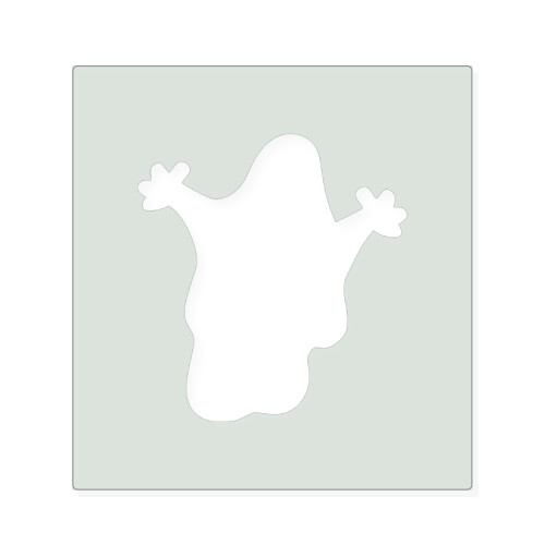 Ghost 4 Reusable Mylar Stencil, 10 mil Plastic Paint Stencil for Crafts and Decor