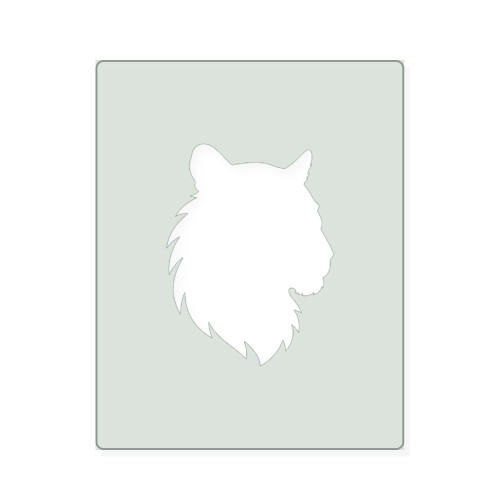 Tiger Head Reusable Mylar Stencil, 10 mil Plastic Paint Stencil for Crafts and Decor