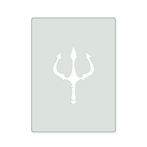 Trident Reusable Mylar Stencil, 10 mil Plastic Paint Stencil for Crafts and Decor