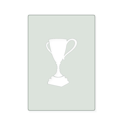 Trophy 2 Reusable Mylar Stencil, 10 mil Plastic Paint Stencil for Crafts and Decor