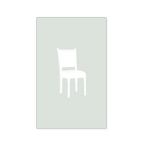 Chair Reusable Mylar Stencil, 10 mil Plastic Paint Stencil for Crafts and Decor