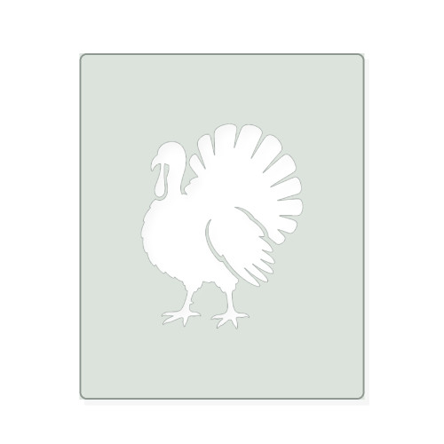 Turkey 1 Reusable Mylar Stencil, 10 mil Plastic Paint Stencil for Crafts and Decor