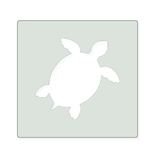 Turtle Reusable Mylar Stencil, 10 mil Plastic Paint Stencil for Crafts and Decor