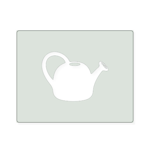 Watering Can 1 Reusable Mylar Stencil, 10 mil Plastic Paint Stencil for Crafts and Decor