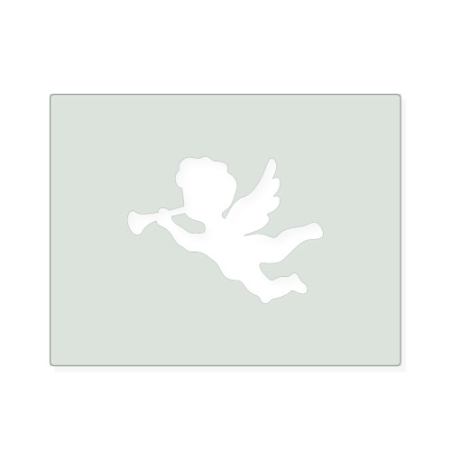 Cherub Reusable Mylar Stencil, 10 mil Plastic Paint Stencil for Crafts and Decor