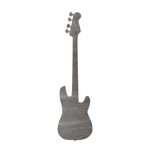 Guitar 3 Steel Cutout Shape, Raw Metal Wall Art and Craft Supply