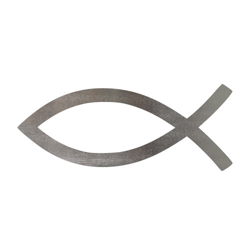Christian Fish Steel Cutout Shape, Raw Metal Wall Art and Craft Supply