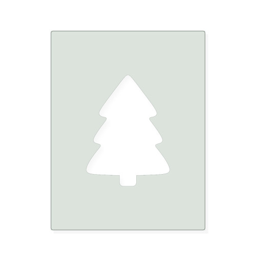 Christmas Tree 5 Reusable Mylar Stencil, 10 mil Plastic Paint Stencil for Crafts and Decor
