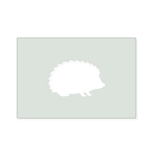 Hedgehog Reusable Mylar Stencil, 10 mil Plastic Paint Stencil for Crafts and Decor