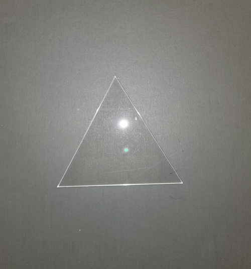 Triangle Clear Acrylic Plexiglas Shape