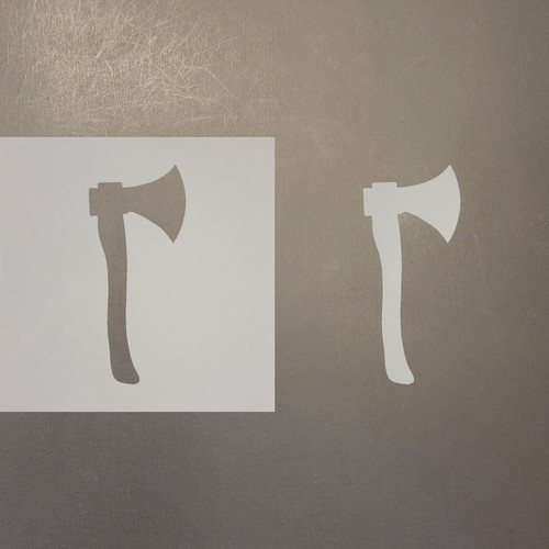 Axe 2 Reusable Mylar Stencils