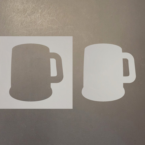 Beer Mug Reusable Mylar Stencils