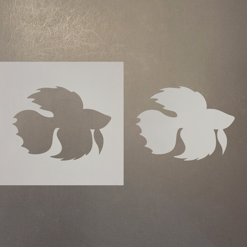 Betta Fish Reusable Mylar Stencils