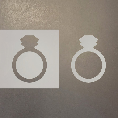 Diamond Ring Reusable Mylar Stencils
