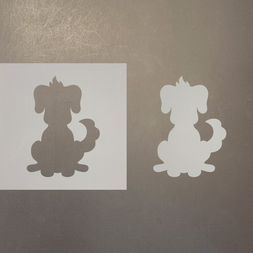 Dog Reusable Mylar Stencils