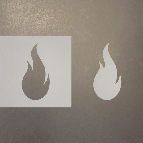 Flame Reusable Mylar Stencils