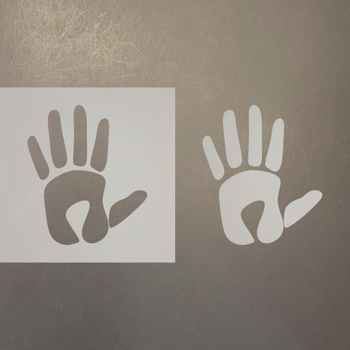 Handprint Reusable Mylar Stencils