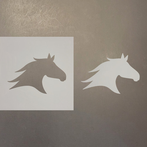 Horse Head 3 Reusable Mylar Stencils