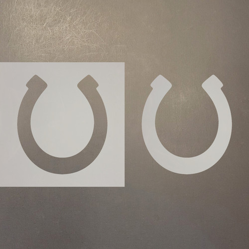 Horse Shoe 5 Reusable Mylar Stencils