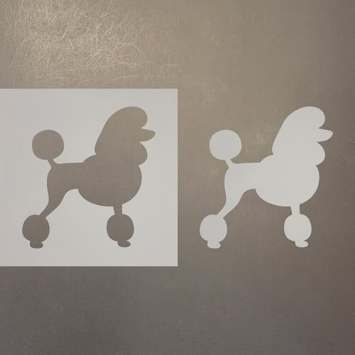 Poodle 2 Reusable Mylar Stencils