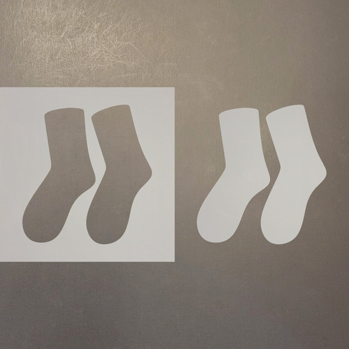 Socks Reusable Mylar Stencils
