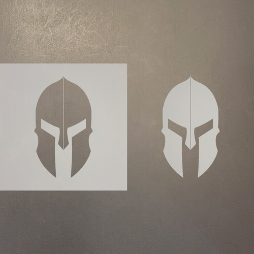 Spartan Helmet Reusable Mylar Stencils
